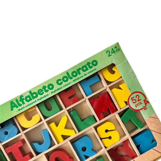 Alfabeto Colorato in Legno - Dettaglio.